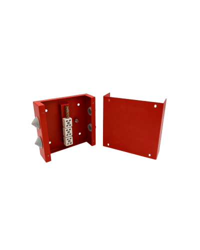 Коробка распределительная огнестойкая КРОПС, IP41, габаритные размеры 200х200х80 мм, для кабелей сечением до 2,5 мм2, 12 клемм КМ-Профиль (FRJB-KM-ST3-2.5-12-КРОПС-IP41) в Хасавюрте Распределительные коробки Pintop.ru