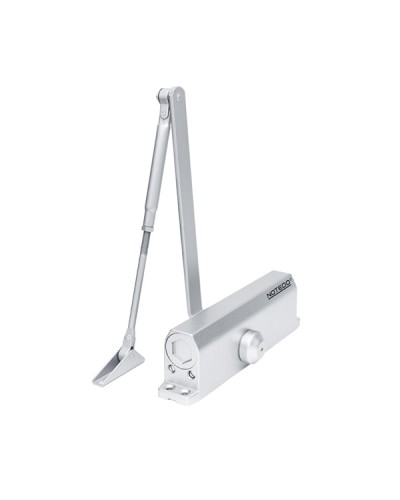 Доводчик NOTEDO DC-160 DA EN1-5, с задержкой закрывания, с рычажной тягой, (коричневый) (RAL8016) в Хасавюрте Доводчики Pintop.ru