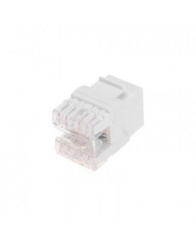Модуль Keystone Jack RJ-45(8P8C), UTP неэкранированный, CAT 5e, тип 180 градусов, белый REXANT PRO 02-0060 в Хасавюрте Модули Keystone Pintop.ru
