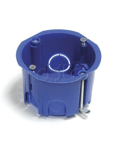 Коробка установочная для твер. стен D68x45 мм межцентр 71мм, IP20, синий Экопласт 44662 в Хасавюрте Распределительные коробки Pintop.ru