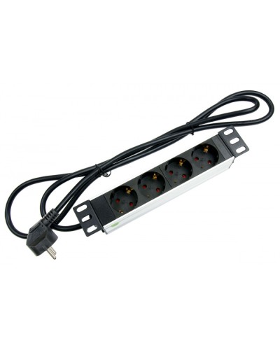 Блок евророзеток для 10 шкафов, горизонтальный, 4 розетки, 16 A Cabeus PDU-4P-2EU в Хасавюрте Блоки розеток Pintop.ru