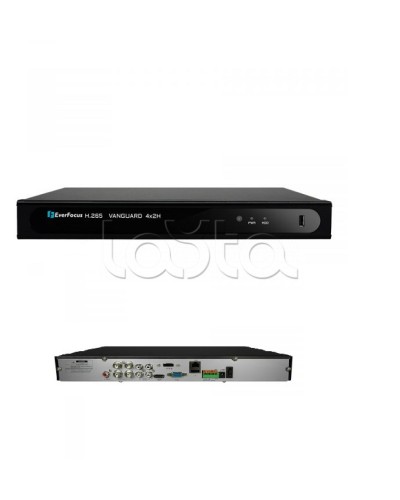 Видеорегистратор 4-канальный EverFocus VANGUARD II 4x2H в Хасавюрте Видеорегистраторы гибридные Pintop.ru