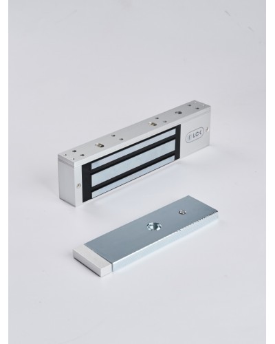 R-Lock RL-EM350-LSS - Электромагнитный замкок, 350кг, DC12/24B, цвет серебристый сатинированный алюминий RAL 7047, два датчика втроены в корпус замка: датчик Холла и магнито-контактный датчик в Хасавюрте Электромагнитные замки Pintop.ru