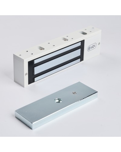 R-Lock RL-EM500-L0W - Электромагнитный замкок, 500кг, DC12/24B, цвет белый, RAL9016(белый) в Хасавюрте Электромагнитные замки Pintop.ru