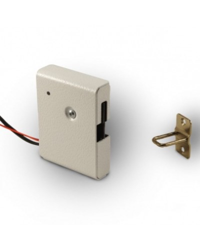 Замок электромеханический с толкателем и датчиком положения двери Promix-SM308.10.1 (белый) в Хасавюрте Электромеханические замки Pintop.ru