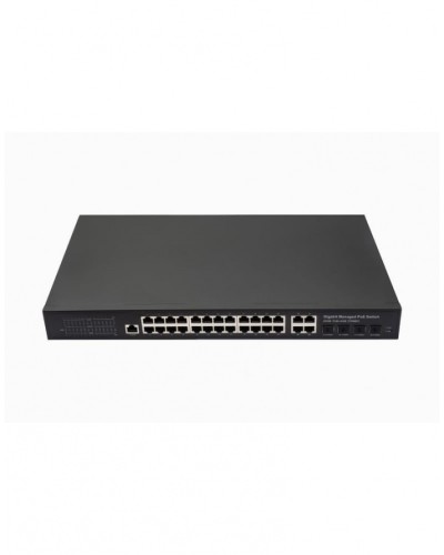 Управляемый L2 PoE коммутатор Gigabit Ethernet на 24 RJ45 PoE + 4 x GE Combo Uplink порта NST NS-SW-24G4G-PL в Хасавюрте Коммутаторы Pintop.ru