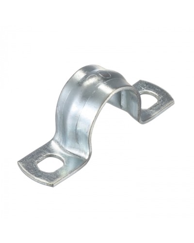 Скоба оцинк. с двумя отверстиями, для трубы D20мм (5шт) Экопласт (43620-5) - Скоба оцинкованная с двумя отверстиями, для трубы D20мм (5шт) Экопласт в Хасавюрте Держатели, клипсы, скобы Pintop.ru