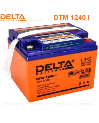 Аккумулятор свинцово-кислотный Delta DTM 1240 I в Хасавюрте Электротехническое оборудование Pintop.ru
