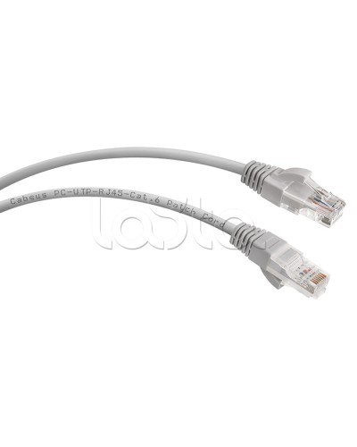 Шнур коммутационный 2xRJ-45/8P8C U/UTP кат.6 (2 м) Cabeus PC-UTP-RJ45-Cat.6-2m в Хасавюрте Патчкорды (медные) Pintop.ru