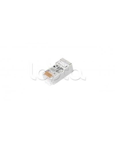 Коннектор NIKOMAX RJ45/8P8C под витую пару, Кат.5е (Класс D), уп-ка 100шт. (NMC-RJ88RZ50SD1-PT-100) в Хасавюрте Коннекторы и разъемы Pintop.ru