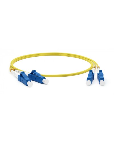 Патч-корд волоконно-оптический SM 9/125 (OS2), LC/UPC-LC/UPC, duplex, LSZH, 2 м Hyperline FC-D2-9-LC/UR-LC/UR-H-2M-LSZH-YL (FC-9-LC-LC-UPC-2M) в Хасавюрте Патч-корды оптические Pintop.ru