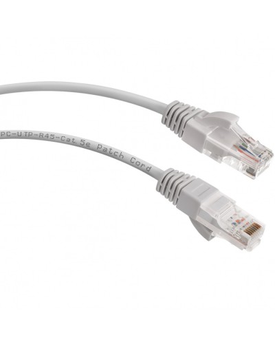 Шнур коммутационный 2xRJ-45/8P8C U/UTP кат.5е (1,5 м) Cabeus PC-UTP-RJ45-Cat.5e-1.5m в Хасавюрте Патчкорды (медные) Pintop.ru
