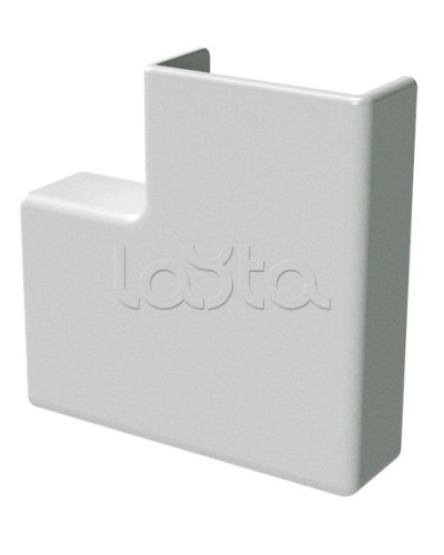 Угол плоский белый 22x10 DKC (00407R) в Хасавюрте Аксессуары для кабель-канала Pintop.ru