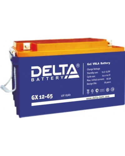 Аккумулятор свинцово-кислотный Delta GX 12-65 в Хасавюрте Электротехническое оборудование Pintop.ru