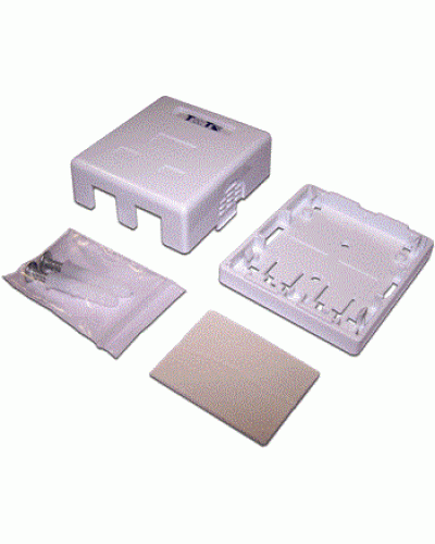 Коробка настенная на 1 порт для Keystone TWT TWT-SA1-WH в Хасавюрте Распределительные коробки Pintop.ru