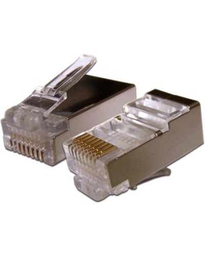 Коннектор RJ45 STP 8P8C, cat.5e TWT TWT-PL45/S-8P8C в Хасавюрте Коннекторы и разъемы Pintop.ru