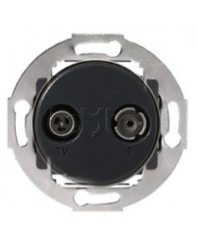 Механизм розетки TV+FM проходной Vintage (885300-1) в Хасавюрте Розетки компьютерные и телефонные Pintop.ru