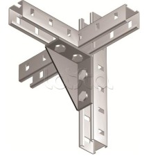 Уголок двойной усиленный левый, горячеоцинкованный DKC BMC1022HDZ