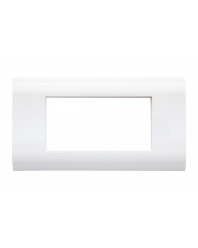 Рамка для модулей 22,5x45,0 мм 4 модуля, белая Eurolan (16M-00-04WT) в Хасавюрте Комбинированные настенные розетки Pintop.ru