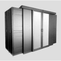 Двери двухрядного коридора поликарбонат сдвижные 42U для шкафов серии ШТК-СП-42.×.× ЦМО ЦОД-СП-Д2-42-9005