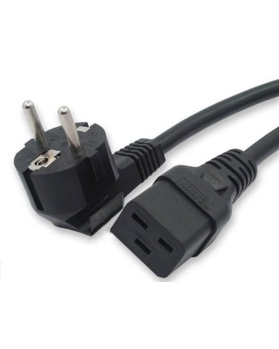 Кабель питания 1,8 м Hyperline PWC-IEC19-SHM-1.8-BK в Хасавюрте Патч-корды и пигтейлы Pintop.ru