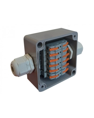 Коробка пылевлагонепроницаемая клеммная G366 А Wago АЯКС IP66/IP65, 82x80x55 Магнито-контакт в Хасавюрте Распределительные коробки Pintop.ru