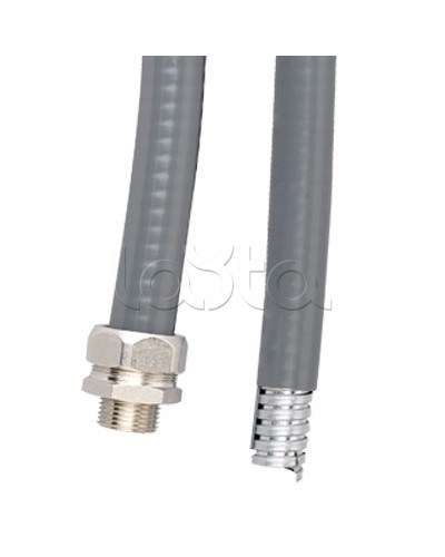 Металлорукав DN 26мм в ПВХ изоляции в оплетке из оцинкованной стали Dнар 31,5, 25 м DKC (6071T-032) в Хасавюрте Металлорукав Pintop.ru