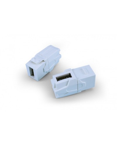 Вставка формата Keystone Jack Hyperline (KJ1-USB-VA3-WH) в Хасавюрте Кроссы оптические Pintop.ru
