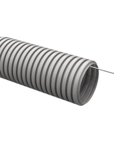 ELASTA Труба гофр. ПВХ d=25мм с зондом (25м) IEK (CTG20-25-K41-025I) в Хасавюрте Труба гофрированная Pintop.ru