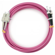 Шнур оптический duplex SC-ST 50/125 mm OM4 15м LSZH Cabeus FOP-50-OM4-SC-ST-15m