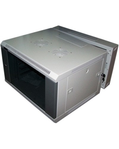 Шкаф настенный серии Pro, 3-секционный, 6U 600x600, металлическая дверь TWT-CBW3M-6U-6x6-GY в Хасавюрте Аксессуары для стоек и шкафов Pintop.ru