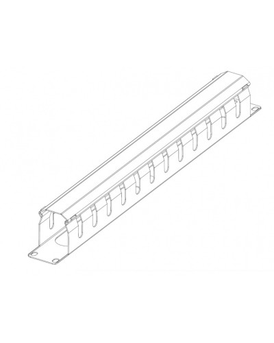 Органайзер горизонтальный 19 1U с крышкой ЦМО ГКЗ-1U-9005 в Хасавюрте Кабельные органайзеры Pintop.ru