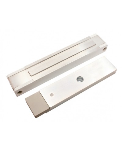 Электромагнитный замок с датчиком состояния двери ALeko ALM-400P (12В белый) в Хасавюрте Электромагнитные замки Pintop.ru