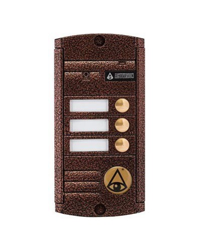 Видеопанель вызывная накладная на 3 абонента Activision AVP-453 (PAL, антик) в Хасавюрте Вызывные видеопанели малоабонентные Pintop.ru