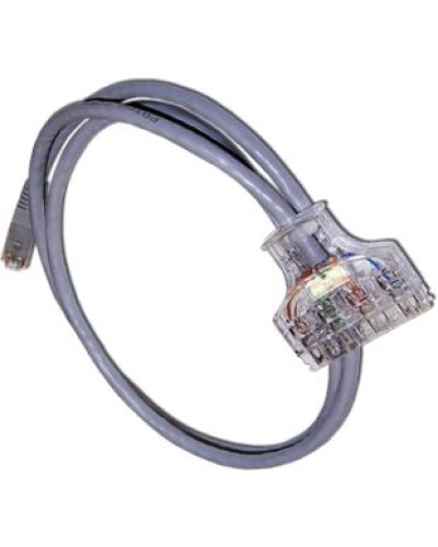 Патч-корд 110 тип - RJ45, 4 пары, UTP, категория 6, 1 м LANMASTER LAN-45-P4-1.0/6 в Хасавюрте Патч-корды и пигтейлы Pintop.ru