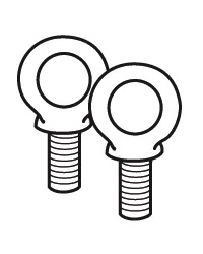 Комплект подъемных колец Legrand 020482 в Хасавюрте Аксессуары для стоек и шкафов Pintop.ru