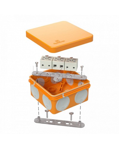 Коробка огнестойкая для о/п двухкомпонентная 60-0210-FR6.0-6 Е15-Е120 80х80х40 Промрукав (60-0210-FR6.0-6) в Хасавюрте Огнестойкие кабельные линии Pintop.ru