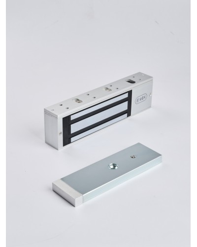 R-Lock RL-EM500-LSS - Электромагнитный замкок, 500кг, DC12/24B, цвет серебристый сатинированный алюминий RAL 7047, два датчика втроены в корпус замка: датчик Холла и магнито-контактный датчик в Хасавюрте Электромагнитные замки Pintop.ru