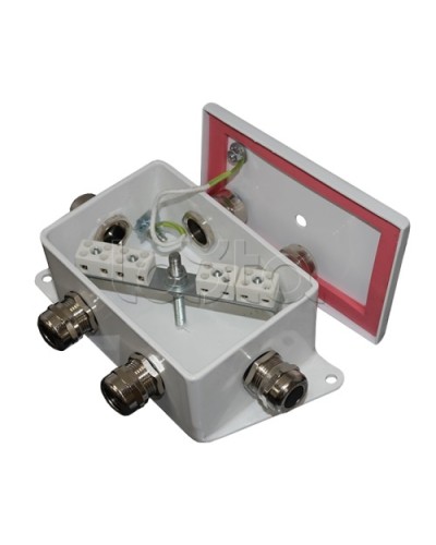 Коробка монтажная огнестойкая Гефест КМ-О (8к)-IP66-d, пять вводов 120х80х68 в Хасавюрте Распределительные коробки Pintop.ru