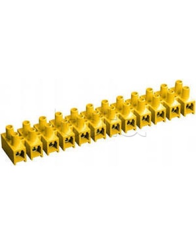 Зажим винтовой ЗВИ-3 н/г 1,0-2,5 мм2 (12пар) желтый IEK UZV7-003-04 в Хасавюрте Клеммные колодки Pintop.ru