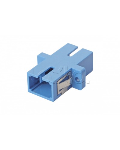 Оптический адаптер OS2, симплекс SC, с фланцами, синий Eurolan (36A-S2-SC-02BU) в Хасавюрте Проходные адаптеры и розетки оптические Pintop.ru