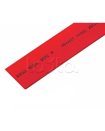 Термоусадочная трубка 20.0 / 10.0 мм 1м красная (10шт/уп) REXANT 22-0004 в Хасавюрте Аксессуары для кабель-канала Pintop.ru