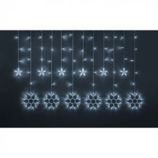 Гирлянда Navigator 95 121 NGF-D032-02 (бахрома звезды и снежинки CW 2.5*1м IP20)