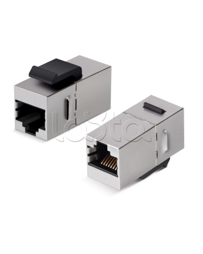 Проходной адаптер Keystone RJ45-RJ45 Cabeus (CA-KJ-8P8C-C6-SH) в Хасавюрте Коннекторы Pintop.ru