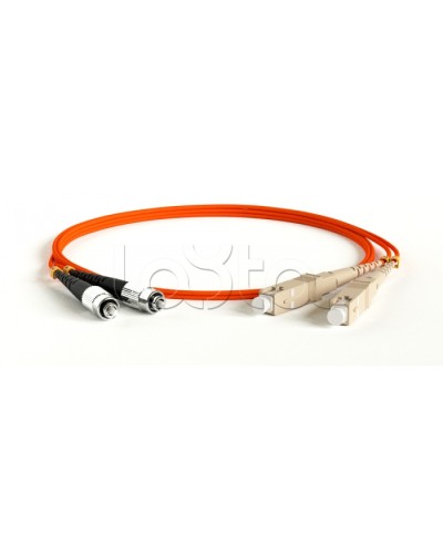 Патч-корд волоконно-оптический Hyperline FC-D2-50-SC/PR-ST/PR-H-1M-LSZH-OR в Хасавюрте Патч-корды оптические Pintop.ru