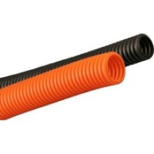Труба гофрированная ПНД 16 мм без зонда тяжёлая цвет оранжевый DKC 70516