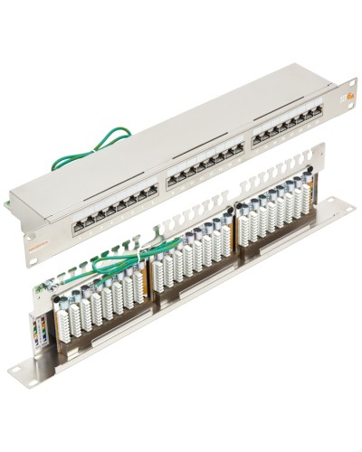 Патч-панель 19, 1U, 24xRJ45 кат.6А NIKOMAX NMC-RP24SA2-1U-MT в Хасавюрте Патч панель Pintop.ru