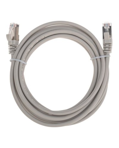 Патч-корд F/UTP, CAT 5e, RJ45-RJ45, 26AWG, LSZH, серый, 3м REXANT 02-0110-3 в Хасавюрте Патчкорды (медные) Pintop.ru