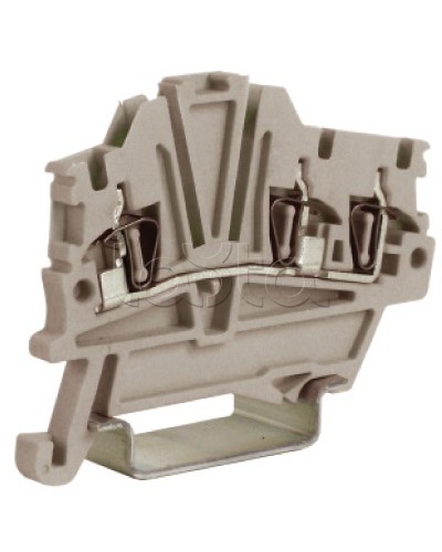 Зажим 1,5 кв.мм серый 1 ввод/2 вывода DKC ZHM410GR в Хасавюрте Держатели, клипсы, скобы Pintop.ru