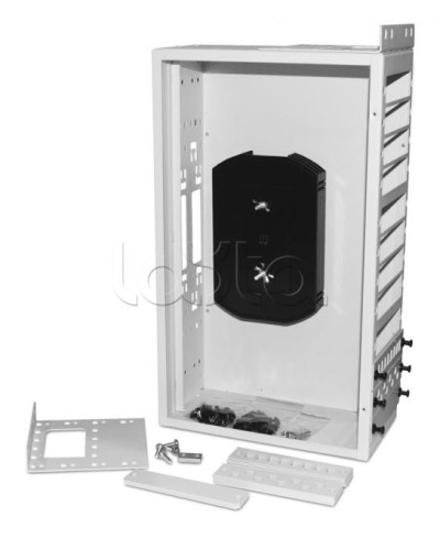 Бокс оптический универсальный 19 Hyperline FO-19R-3U-12xSLT-W140H42-96UN-GY в Хасавюрте Коммутационные изделия Pintop.ru